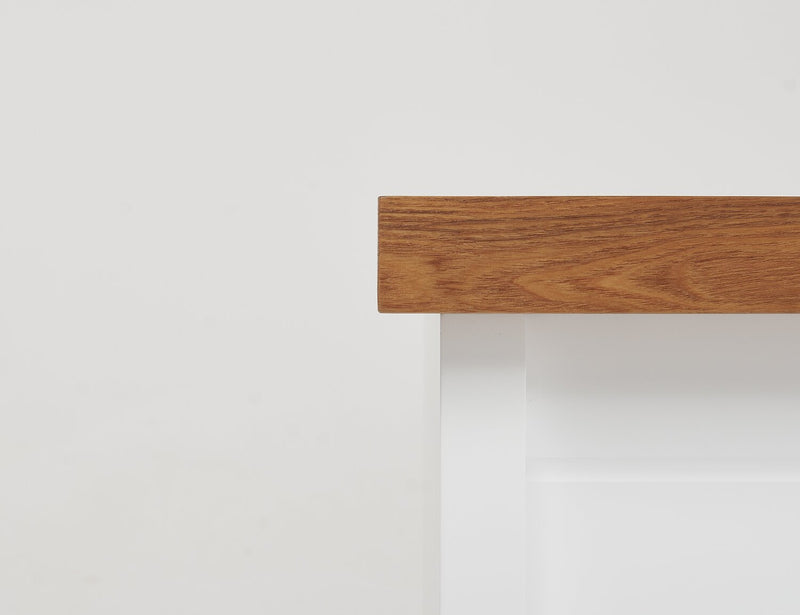 Foyer électrique moderne Mehgan de 43,8 po - deux teintes, blanc et brun