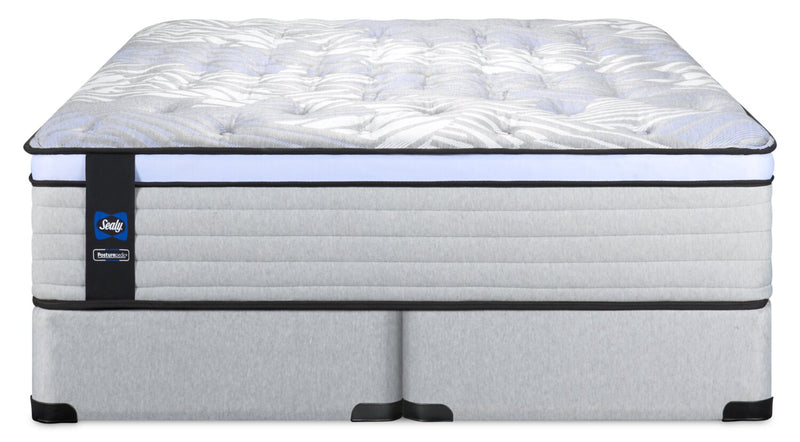 Ensemble matelas moelleux à Euro-plateau Strasbourg PosturepedicMD de série 800 de Sealy pour très grand lit
