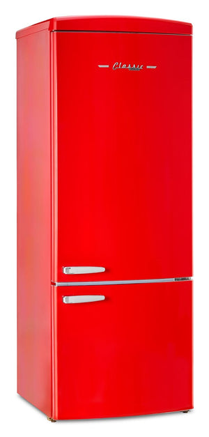 Réfrigérateur Classic Rétro d’Unique de 28 po et de 17 pi3 à congélateur inférieur - rouge - UNQ-455L R AC