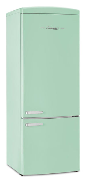 Réfrigérateur Classic Rétro d’Unique de 28 po et de 17 pi3 à congélateur inférieur - vert - UNQ-455L LG AC