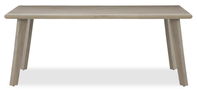 Table de coin-repas Muskoka de hauteur régulière pour la terrasse à l’extérieur - osier en résine, aluminium - beige