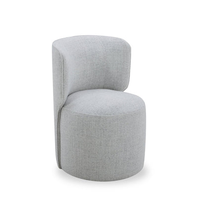 Zola Gliding Dining Chair with Polyester Fabric - Grey | Chaise de salle à manger coulissante Zola en tissu de polyester - grise