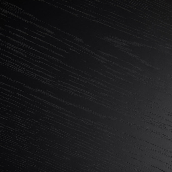 Table de bout ronde moderne Viola de 20 po - frêne noir 