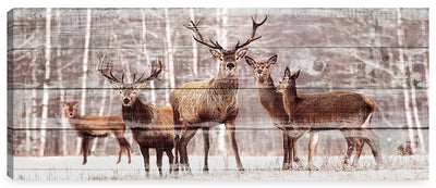 Deer Canvas Artwork - 20" x 48" | Œuvre d’art « Deer » sur toile - 20 po x 48 po