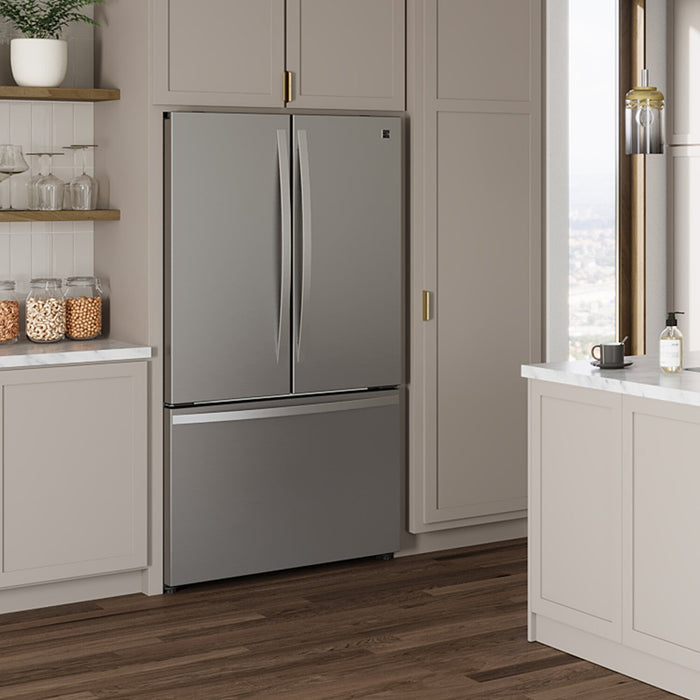 Réfrigérateur Kenmore de 20,3 pi3 et de 36 po à portes françaises - acier inoxydable résistant aux traces de doigts - KKFDR36x20.3-SS 