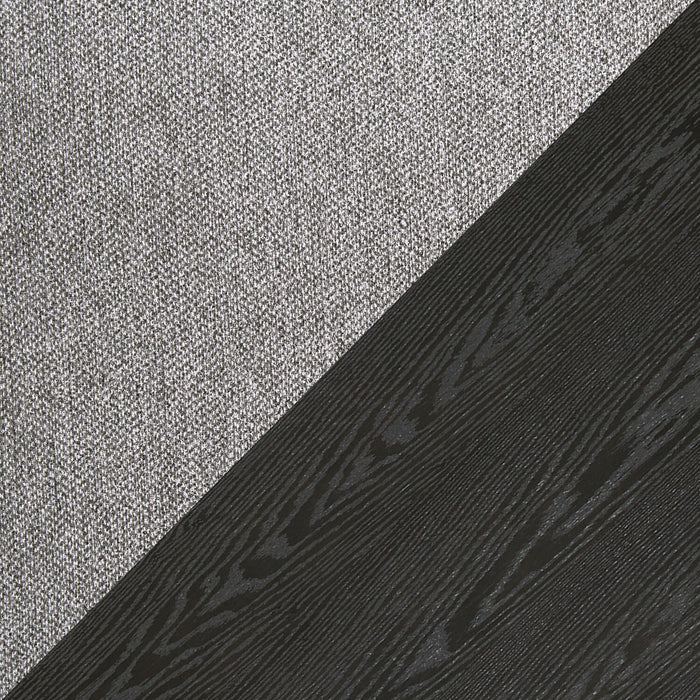 Ensemble de salle à manger Emery 5 pièces en bois avec table, rallonge, 72 po à 96 po (L) et 4 chaises - noir et anthracite