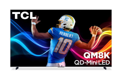 TCL 98" QM8K QLED QD Mini-LED 4K UHD Smart Google TV (98QM8K) – 2025 Model | Téléviseur intelligent QLED Mini DEL QD TCL QM8K UHD 4K de 98 po avec Google TVMC (98QM8K) - modèle 2025