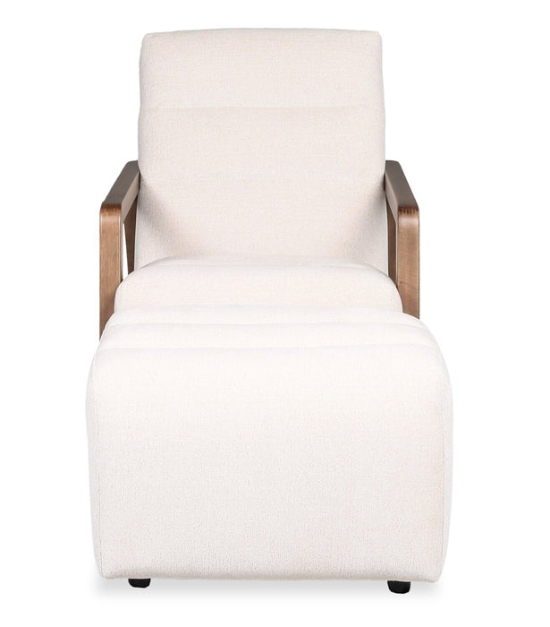 Pouf Cove de 27 po en tissu de chenille - taupe 