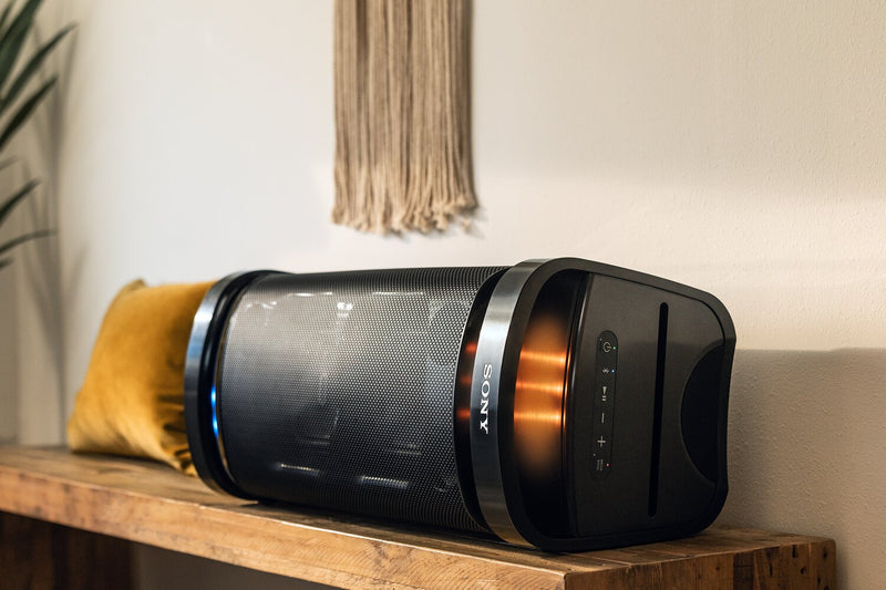 Haut-parleur de fête omnidirectionnel portatif SONY de série X sans fil avec résistance aux éclaboussures IPX4 (SRSXP700)