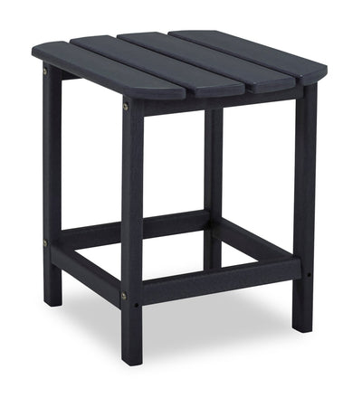 Bask Outdoor Patio End Table - 15"W, High Density Plastic, UV & Weather Resistant - Black | Table de bout Bask 15 po (L) pour la terrasse à l’extérieur, plastique haute densité, résistant aux rayons UV et aux intempéries - noire