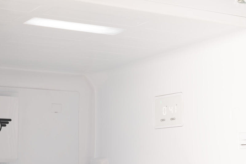 Réfrigérateur Classic Rétro d’Unique de 24 po et de 11 pi3 à congélateur supérieur - blanc guimauve - UNQ-310L W TM