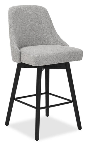 Tabouret bar pivotant Nash de hauteur comptoir - anthracite