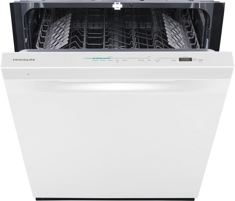 Lave-vaisselle Frigidaire de 24 po et de 49 dBA avec commandes sur le dessus et technologie DishSenseMC - blanche - FDHP4336AW