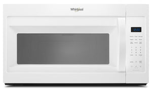 Four à micro-ondes à hotte intégrée Whirlpool de 1,9 pi³ avec cuisson par capteur - blanc - YWMMS3230SW
