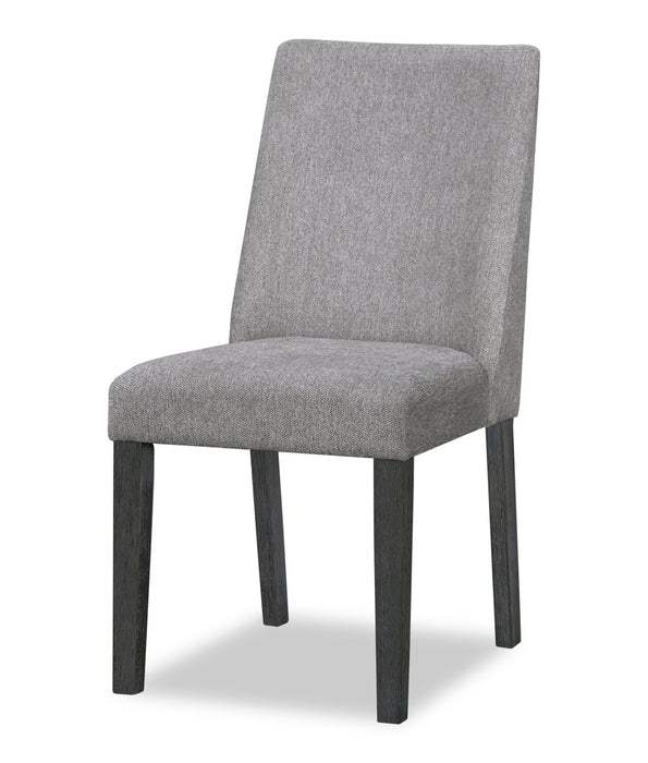 Ensemble de salle à manger Emery 5 pièces en bois avec table, rallonge, 72 po à 96 po (L) et 4 chaises - noir et anthracite