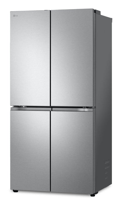 Réfrigérateur LG de 18,6 pi³ et de 33 po de profondeur comptoir à 4 portes françaises - acier inoxydable - LF19C8200S
