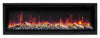Foyer électrique Ceres de série Pro de la collection Black Diamond de 55 po - noir 