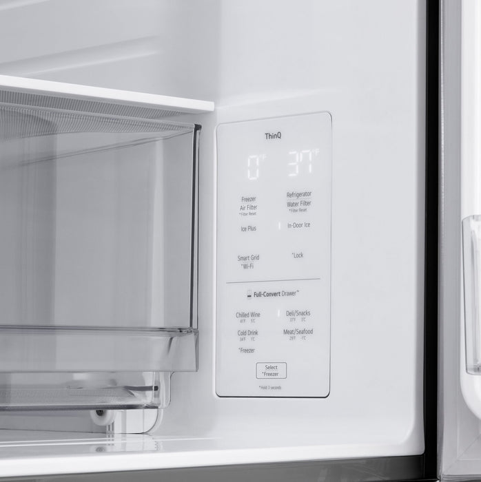 Réfrigérateur LG de 36 po et de 29 pi3 avec technologie InstaViewMC, Porte dans la porteMD et MyColourMC - LF29S8365S