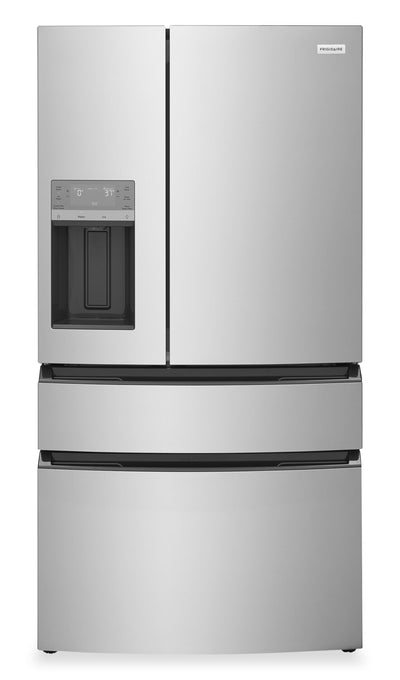 Frigidaire 36” 26 Cu. Ft. 4-Door French Door Refrigerator - Fingerprint Stainless Steel - FRMS2733AV  | Réfrigérateur Frigidaire de 26 pi3 et de 36 po à 4 portes françaises - acier inoxydable résistant aux traces de doigts - FRMS2733AV