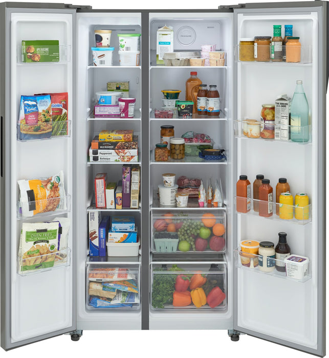 Réfrigérateur Frigidaire de 21,4 pi3 à compartiments juxtaposés - acier inoxydable résistant aux traces de doigts - FRSG2115AV