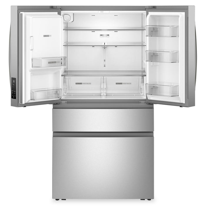 Réfrigérateur Whirlpool de 29 pi3 et de 36 po à portes françaises - acier inoxydable résistant aux traces de doigts - WRMF3636SZ