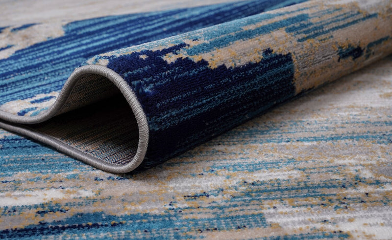 Carpette contemporaine Samantha multicolore - 6 pi 7 po x 9 pi 6 po 