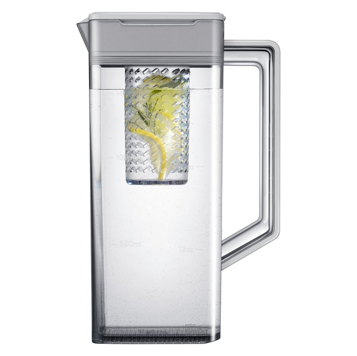 Réfrigérateur BESPOKE Samsung de 29 pi³ et de 36 po à portes françaises avec écran AI Home - RF90F29BECRAA