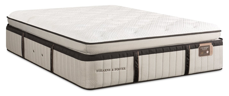 Matelas luxueux à Euro-plateau épais Swansea de Stearns & Foster pour lit double