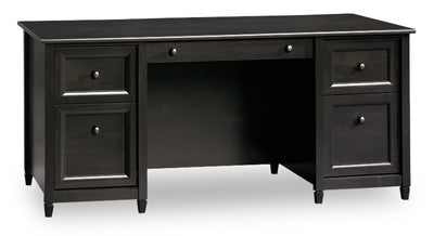 Edge Water 65.12" Executive Desk with 4 Drawers - Estate Black | Bureau président Edge Water de 65,12 po à 4 tiroirs - noir Estate