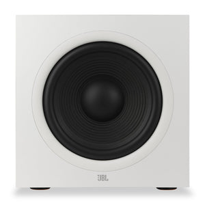 Caisson d’extrêmes graves amplifié de 500 W JBL Stage 220P de 12 po – blanc (JBL220PWHTAM)