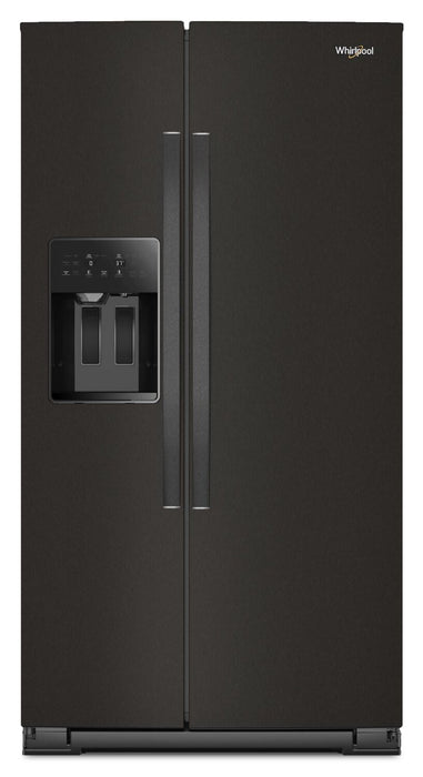 Réfrigérateur Whirlpool de 21 pi³ et de 36 po à compartiments juxtaposés - acier inoxydable noir - WRSC5536RV