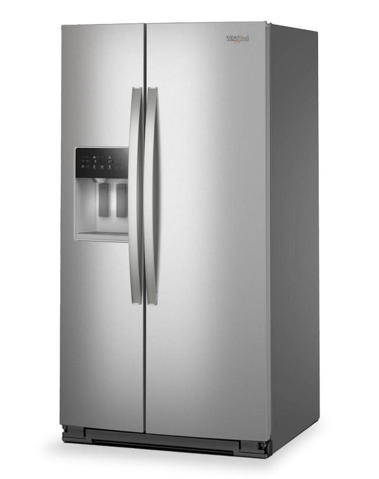 Réfrigérateur Whirlpool de 28,7 pi³ et de 36 po à compartiments juxtaposés - acier inoxydable résistant aux traces de doigts - WRSF5536RZ