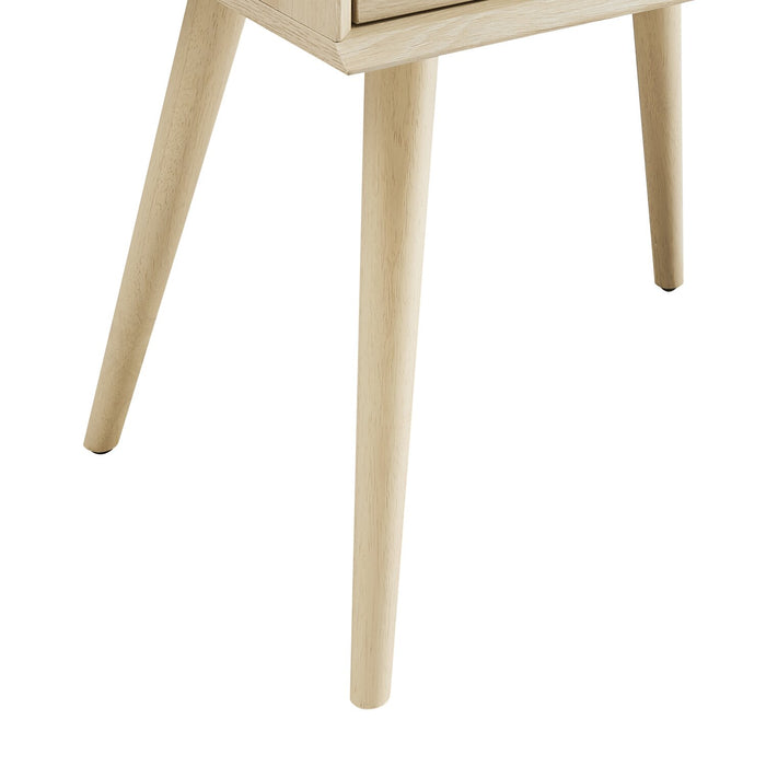 Table de nuit Mori de 18 po (l) x 25,75 po (H) à 2 tiroirs - naturelle