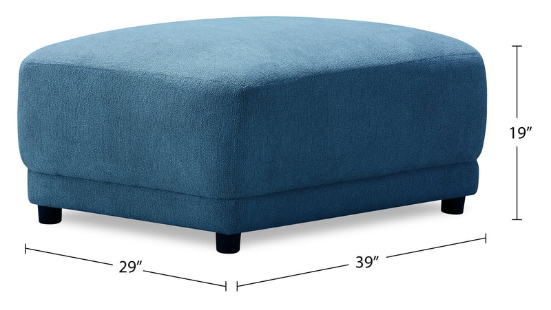Pouf modulaire Voyage en tissu - bleu