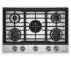 Surface de cuisson KitchenAid de 30 po au gaz sur métal avec grilles pour wok intégrées – acier inoxydable - KCGK530SSS