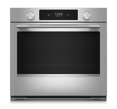 KitchenAid 30" Smart Electric Combo Wall Oven with Cooking Camera - PrintShield Stainless - KOES930SPS | Four mural combiné intelligent électrique KitchenAid de 30 po avec caméra de cuisson - acier inoxydable PrintShieldMC - KOES930SPS