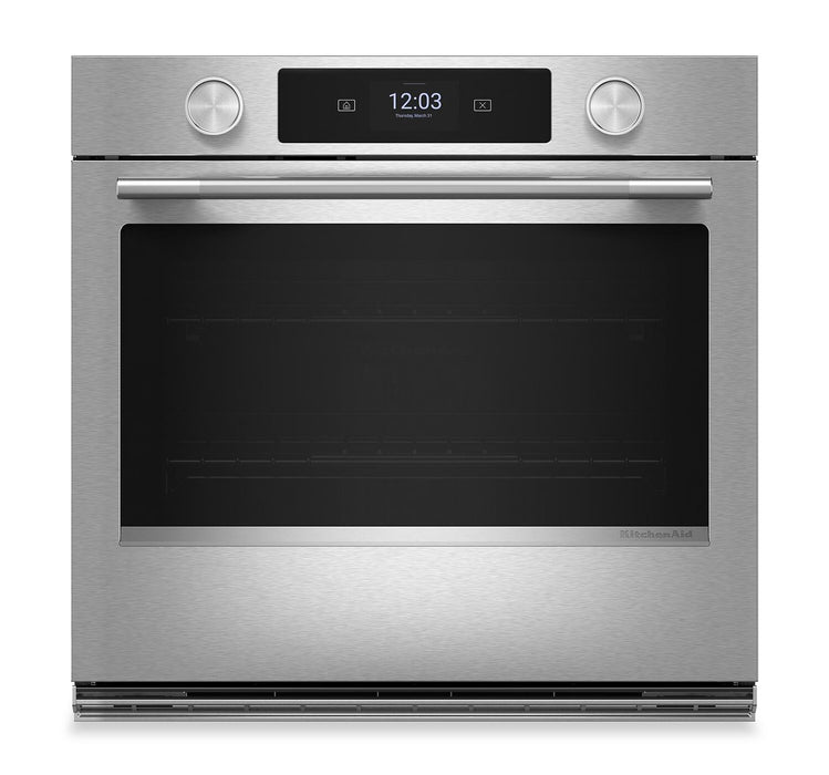 Four mural combiné intelligent électrique KitchenAid de 30 po avec caméra de cuisson - acier inoxydable PrintShieldMC - KOES930SPS