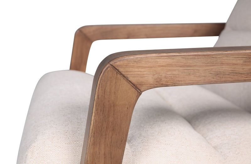 Fauteuil d’appoint Cove de 28 po en tissu de chenille - taupe 