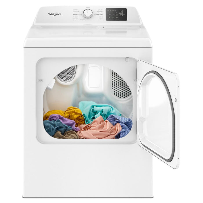 Sécheuse à gaz Whirlpool de 7,0 pi3 avec séchage par détection automatique - blanche - WGD4105SW\t