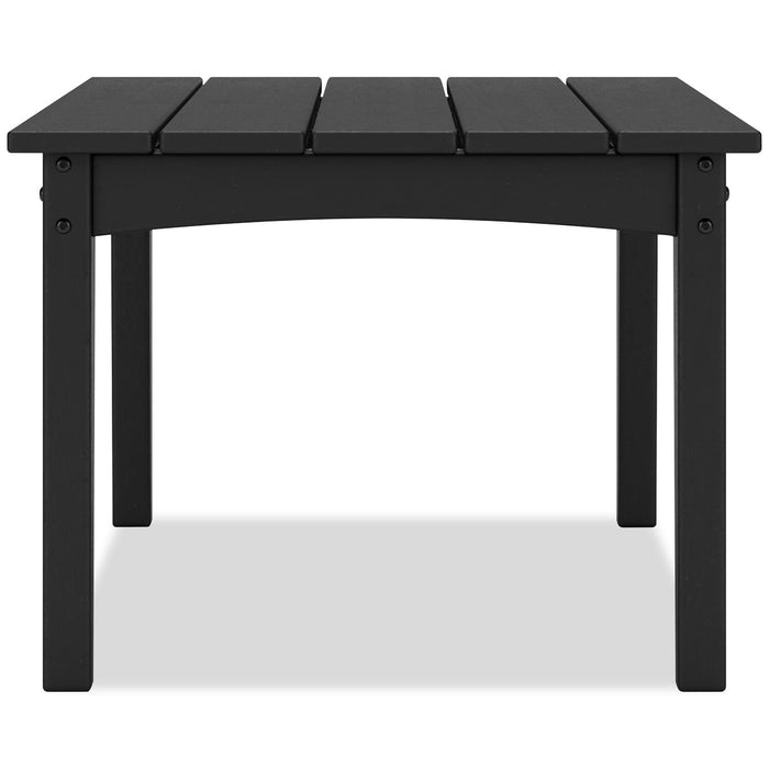 Table à café Lake pour la terrasse à l’extérieur - plastique haute densité, résistant aux intempéries - noire