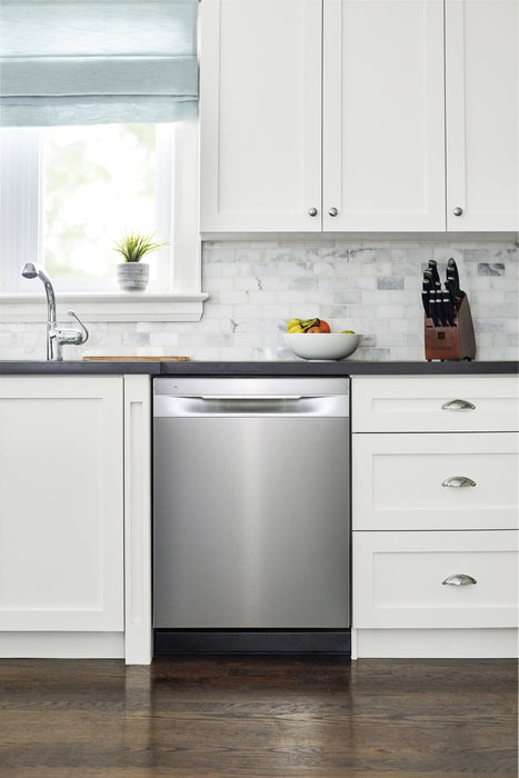 Lave-vaisselle Frigidaire de 24 po et de 49 dBA avec commandes sur le dessus et technologie DishSenseMC - acier inoxydable - FDHP4336AS