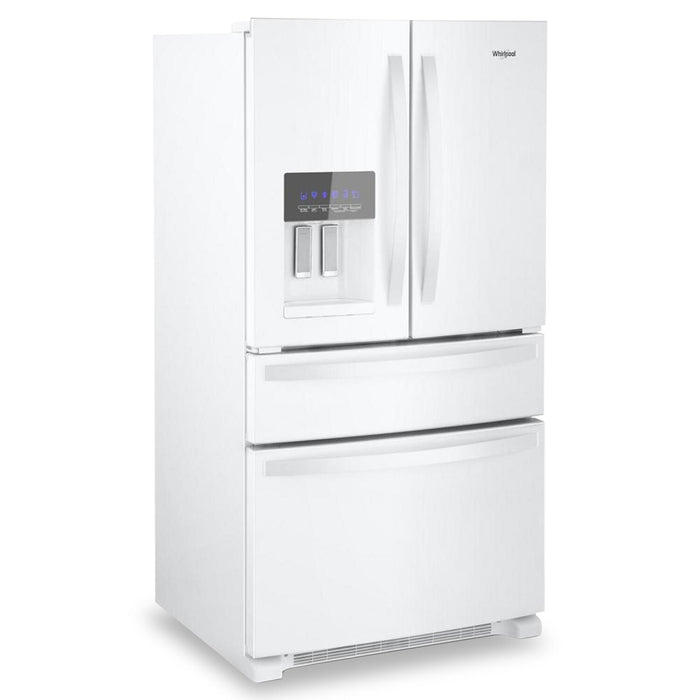 Réfrigérateur Whirlpool de 36 po et de 24,5 pi³ à portes françaises - blanc - WRMF3636RW