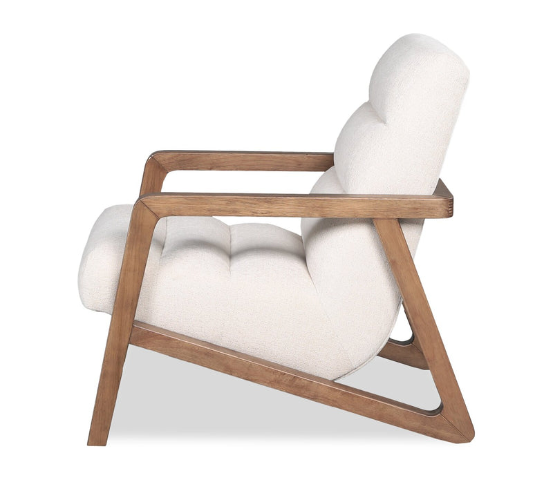 Fauteuil d’appoint Cove de 28 po en tissu de chenille - taupe 