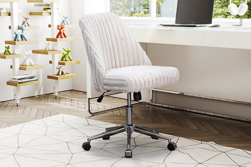 Chaise de bureau réglable Mink de Sealy de 26 po - crème