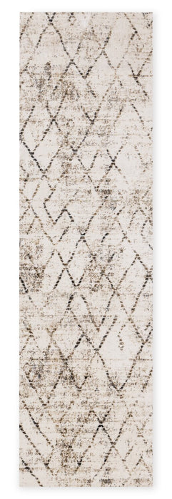 Carpette lavable Fresh crème à motif géométrique - 2 pi 0 po x 6 pi 7 po