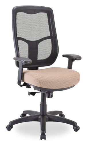 Chaise de bureau Remy de Tempur-Pedic de 26,8 po - beige avec dossier à mailles