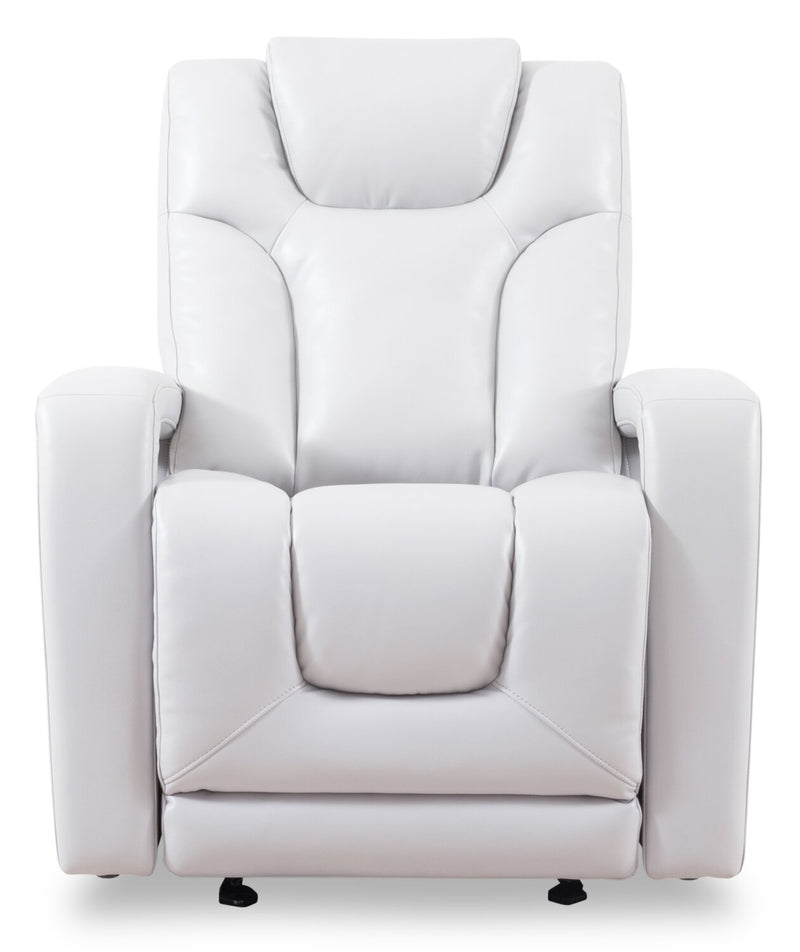 Fauteuil à inclinaison électrique Kenzo de 35 po en tissu d’apparen ...
