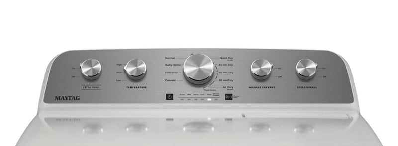 Sécheuse à gaz Maytag de 9,0 pi3 avec fonction Extra Power - blanche - MGD5030MW