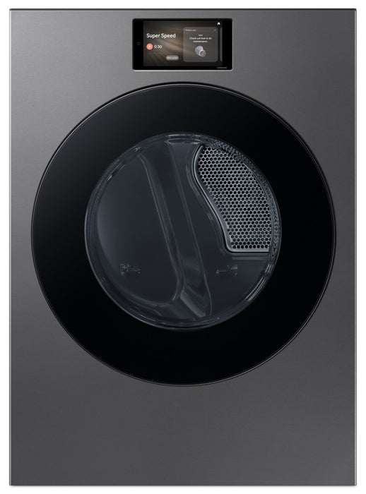 Sécheuse électrique Bespoke de Samsung de 7,6 pi3 avec fonction intelligente IA OptiDry - acier foncé - DV90F53AESAC