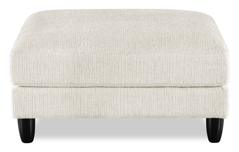 Pouf modulaire Lounge de 40 po en tissu chenille - beige 
